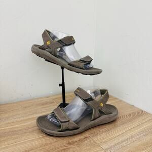 Columbia Riptide II Brown Leather Adjustable Strap Sandals Mens Size 10